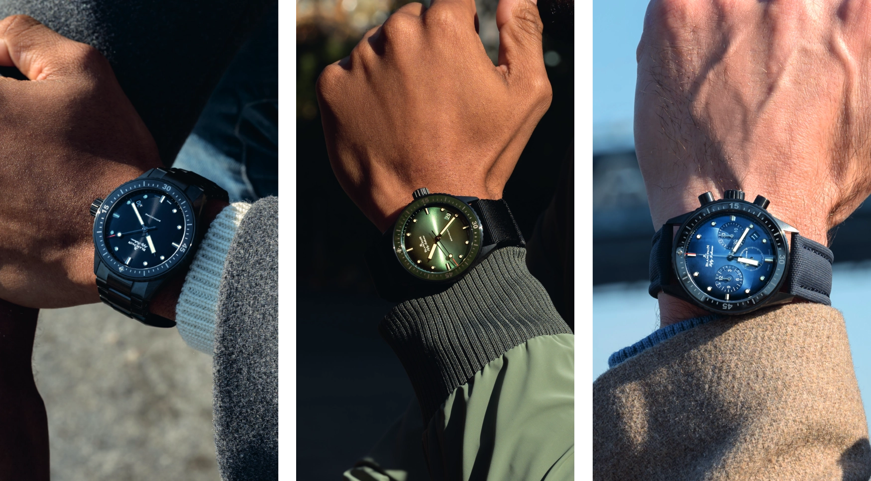 Blancpain rounds out the Fifty Fathoms Bathyscaphe ceramic collection with new dials