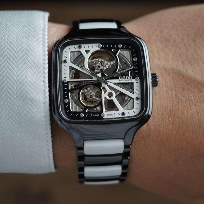 Hands-On with the Delightfully Different Rado True Square Automatic Open Heart Diamonds Limited Edition