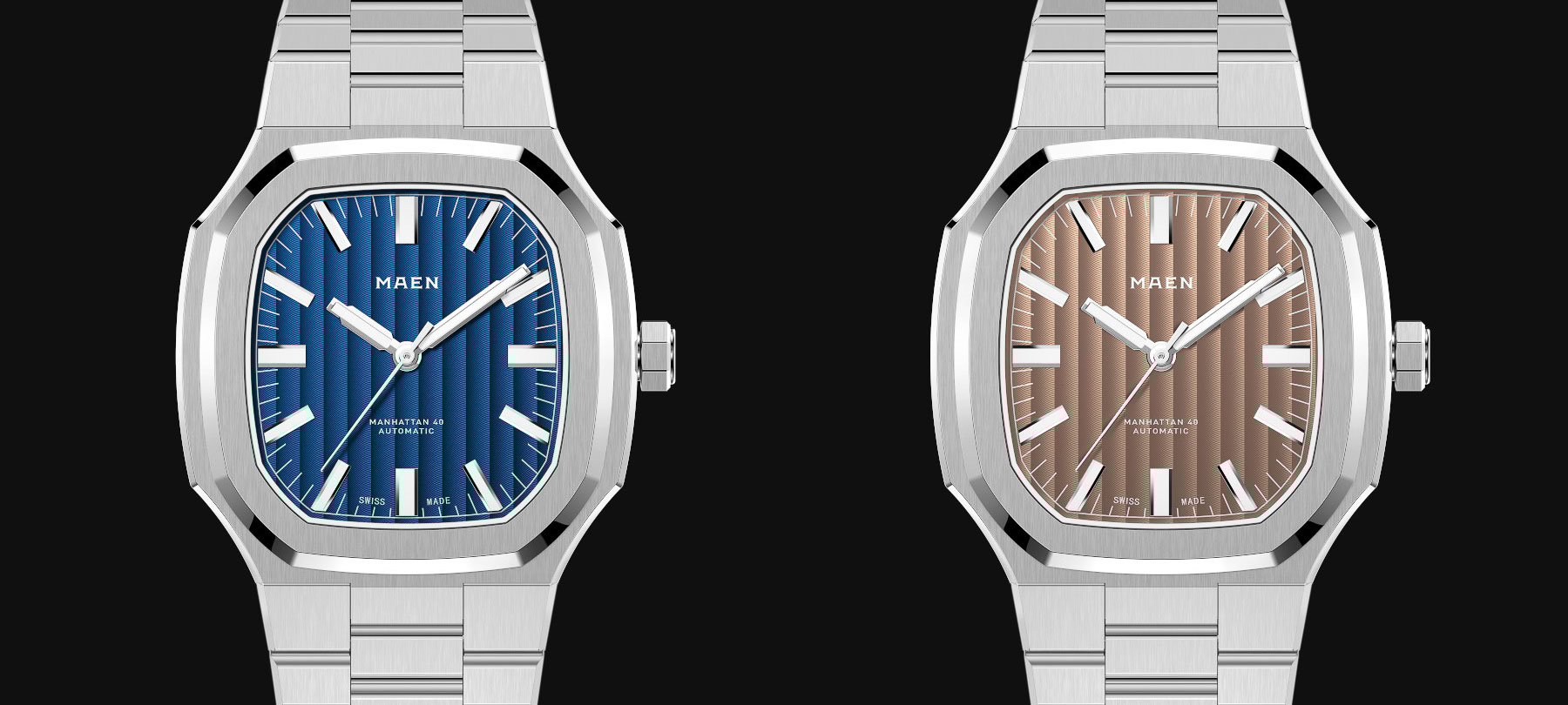 Introducing: The Maen Manhattan 40 With Dials In Blue, Copper Salmon, And Jade