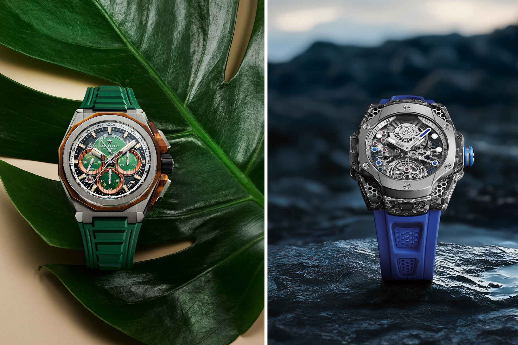 Ending The Year On A Bold Note With The Hublot Big Bang Tourbillon Carbon SR_A And The Zenith Defy Extreme Jungle