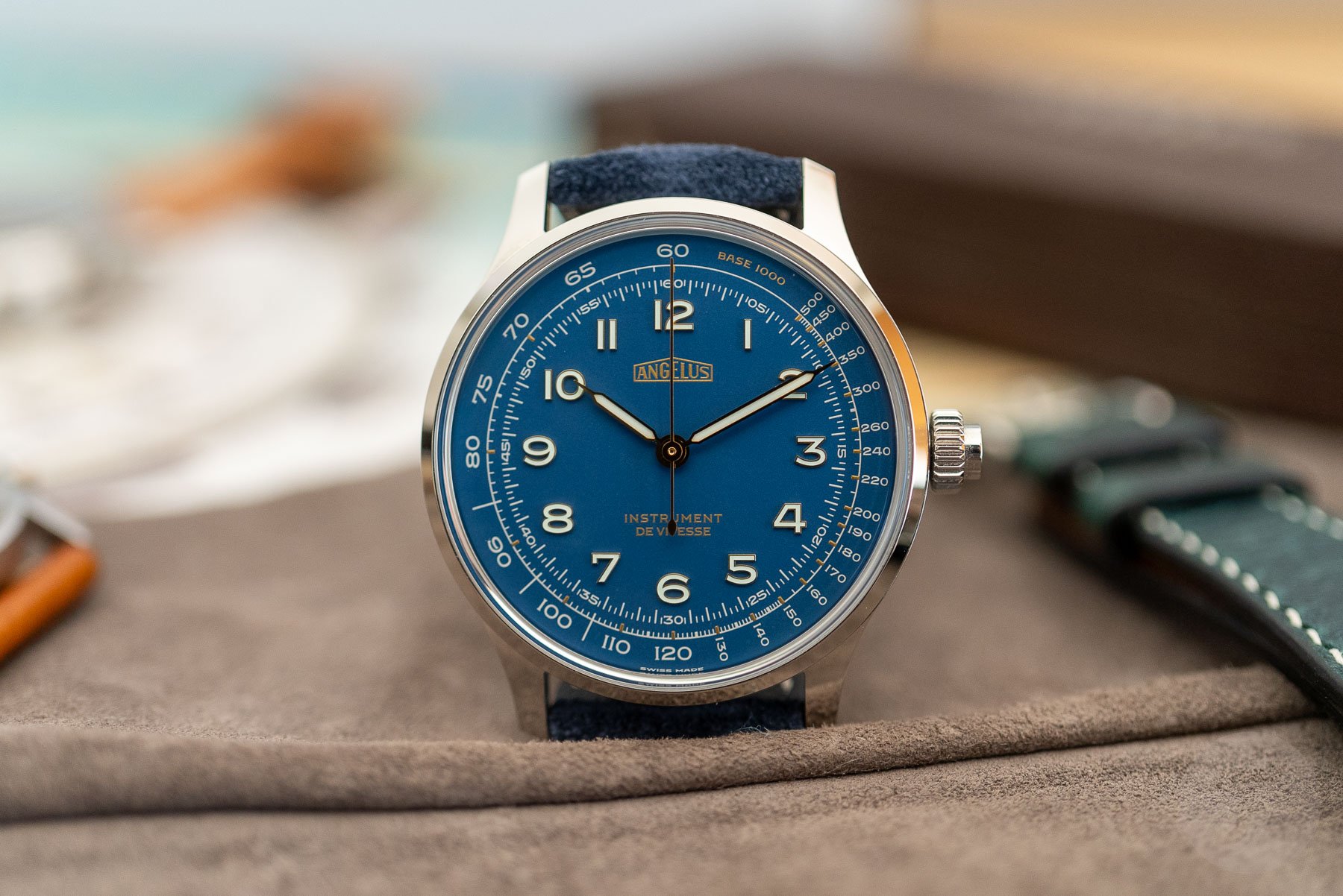 Hands-On With The Angelus Instrument De Vitesse Indianapolis Blue