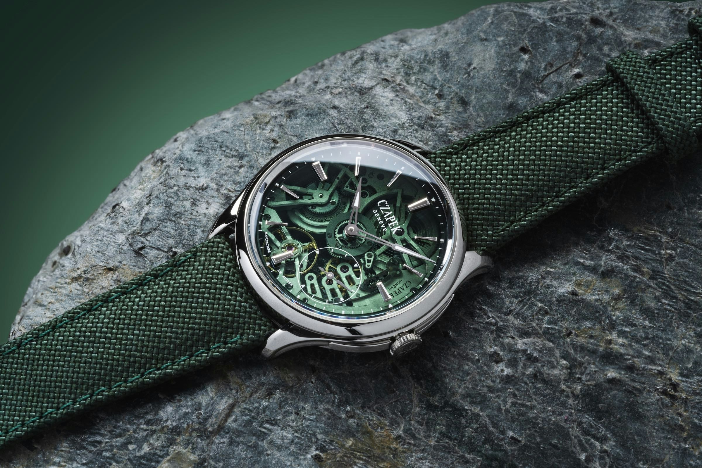Introducing: The Fratello x Czapek Promenade Transparencies “Viridan Green”