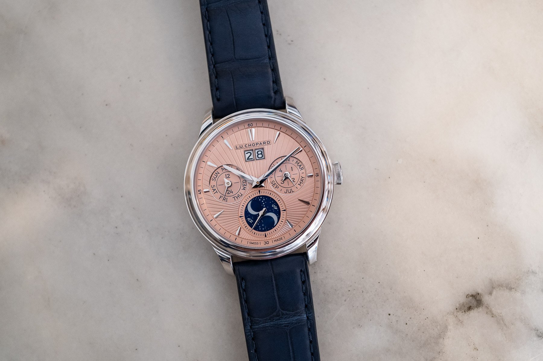 Introducing: The Redesigned Chopard L.U.C Lunar One With A Blue Or Salmon Dial