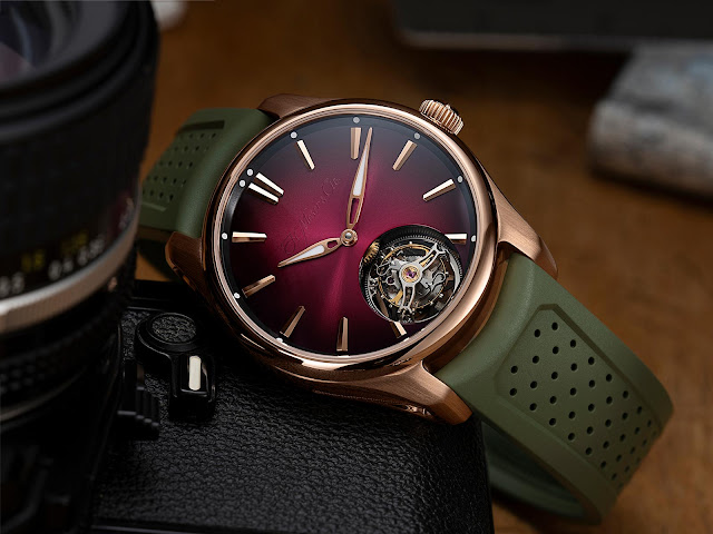 H. Moser & Cie. Pioneer Tourbillon Burgundy