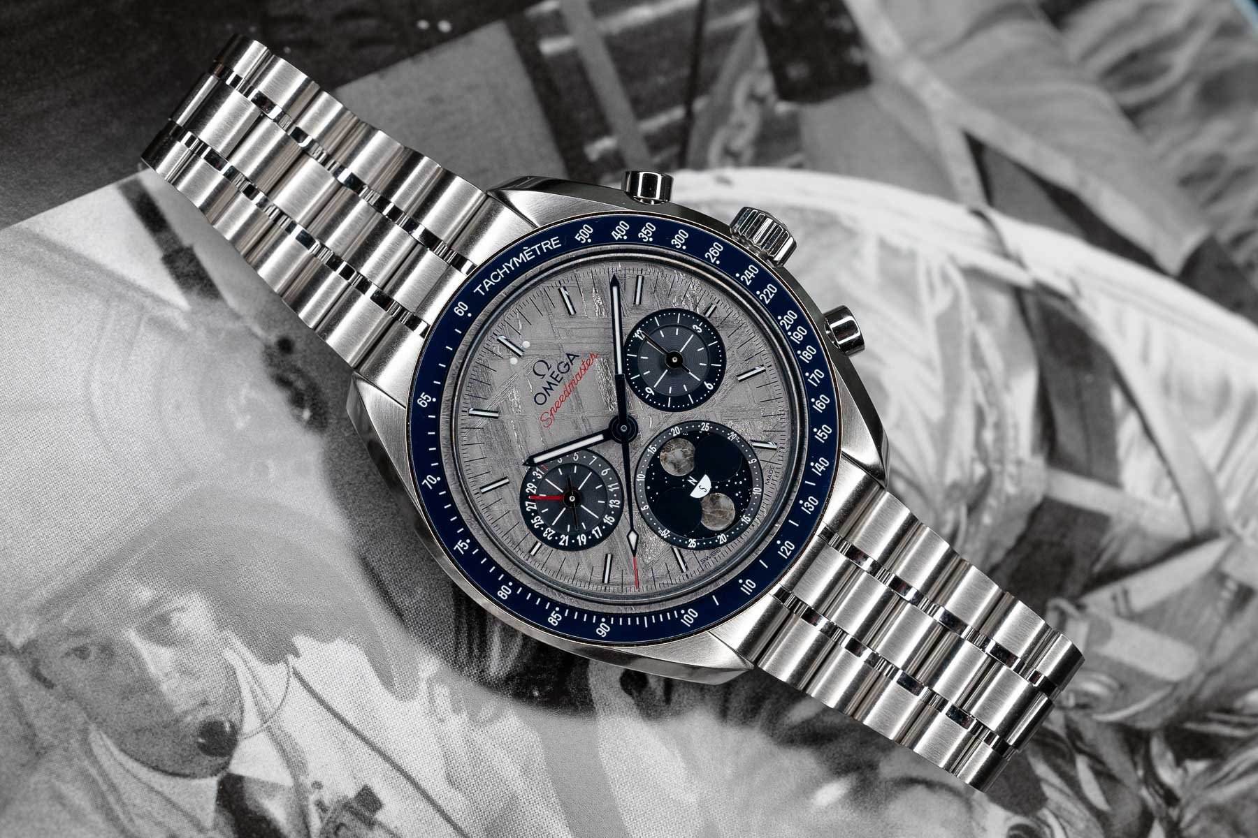 Introducing: The New Omega Speedmaster Moonphase Meteorite Watches!