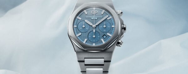 Introducing – Girard-Perragaux Has Discreetly Released a Stunning Ice Blue Laureato Chronograph