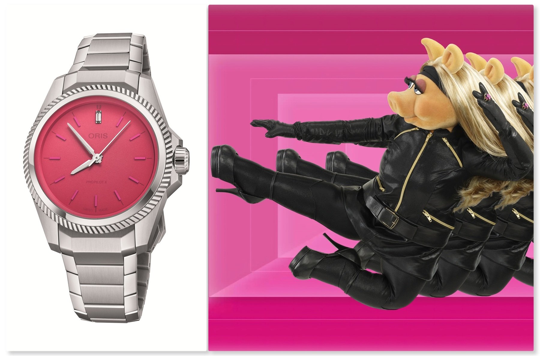 It’s Time To Play The Music, It’s Time To Light The Lights, It’s Time To Meet The Oris ProPilot X Miss Piggy Edition Tonight