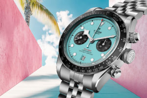 Tudor’s Chrono Colours Continues with the Black Bay Flamingo Blue
