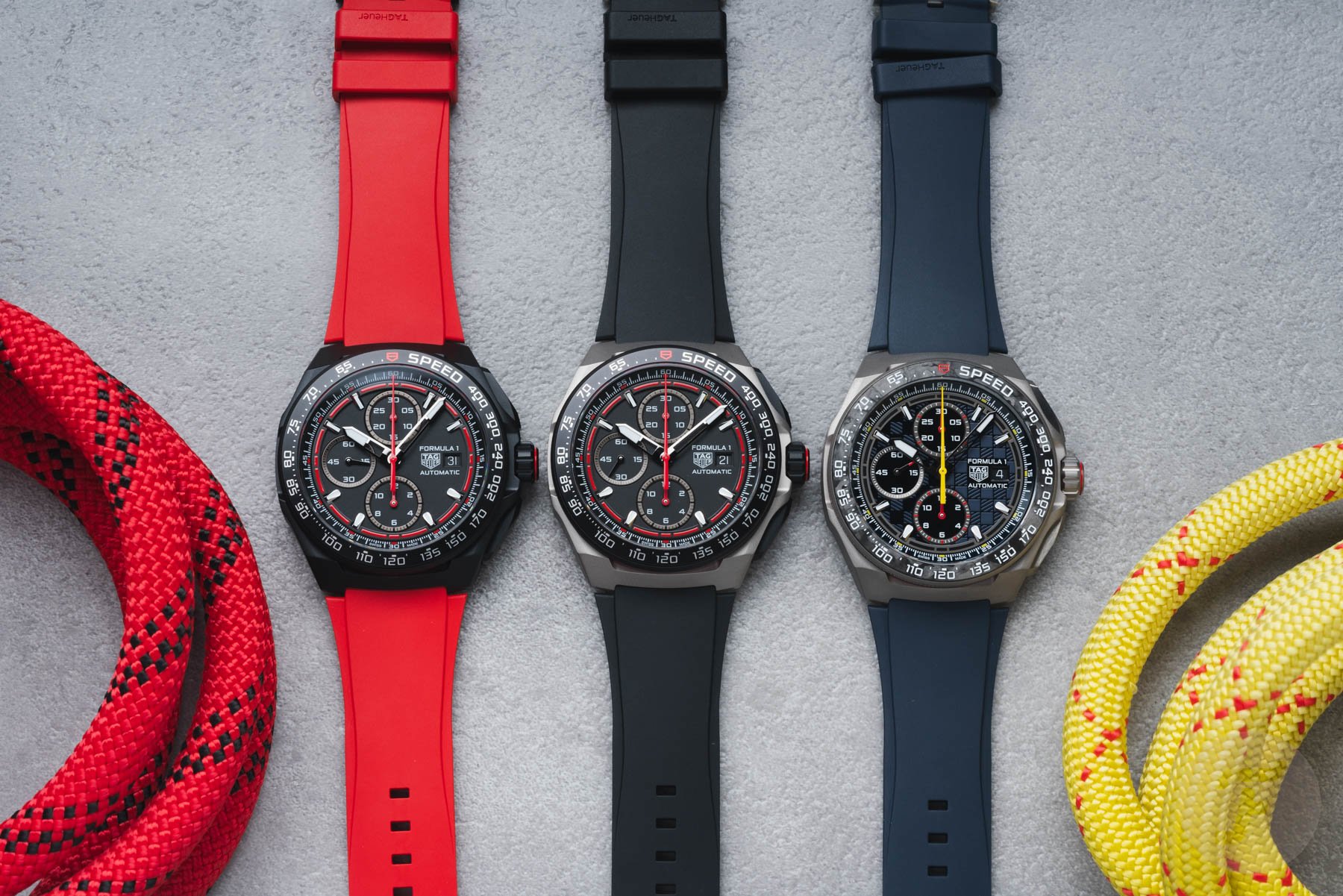 Introducing: Five New Versions Of The TAG Heuer Formula 1 Chronograph In Titanium (Live Pics)