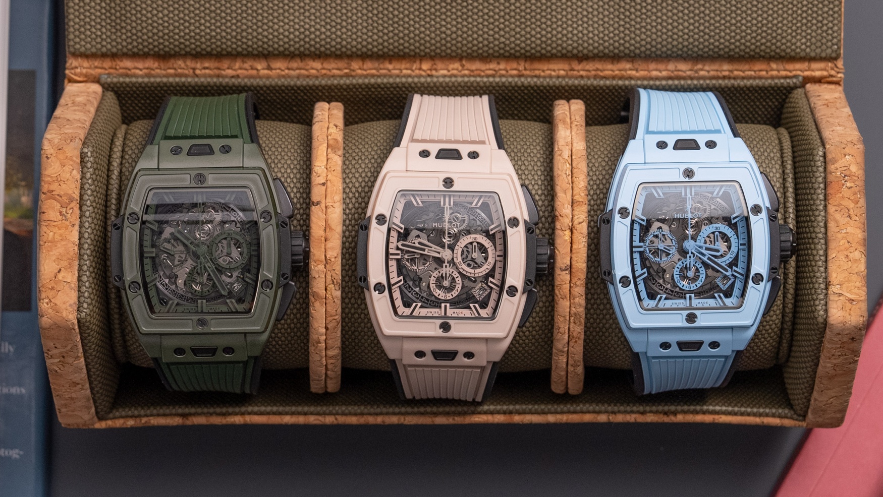 Hublot unveils three understated ceramic colourways for the Spirit of Big Bang Chronograph (live pics)