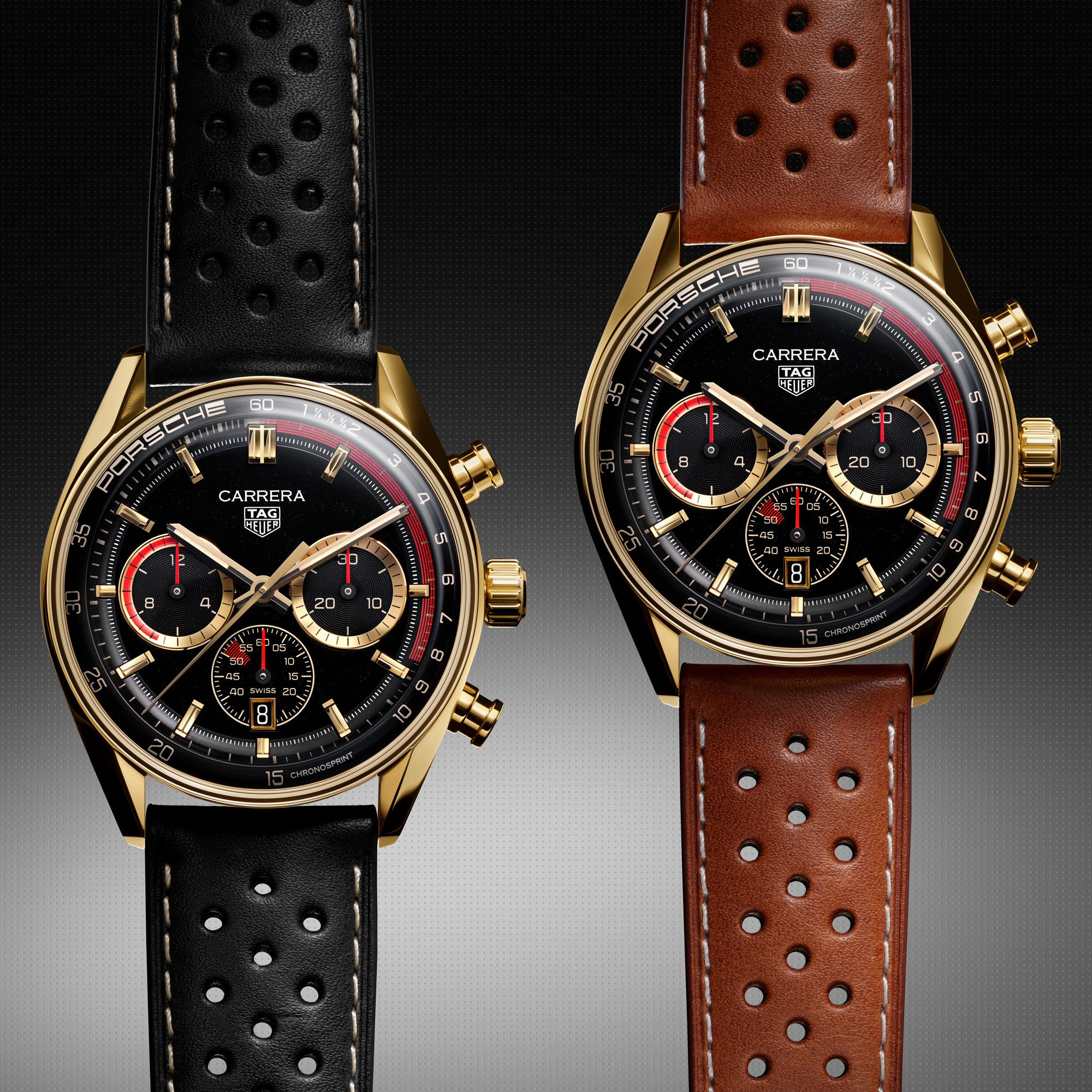 New Digs for TAG Heuer’s Chronosprint and More Carrera Chronograph Colors