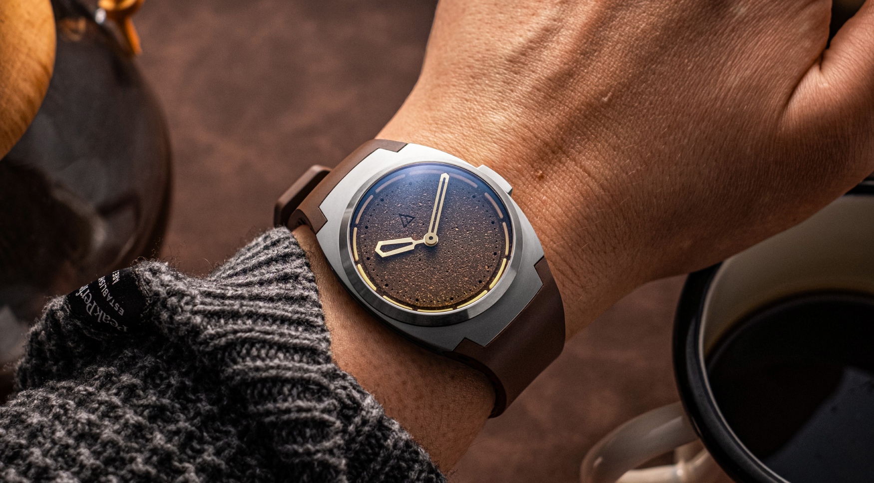 Arcanaut have brewed up the ARC II D’Arc Roast, a tasty watch with a dial made from real coffee beans