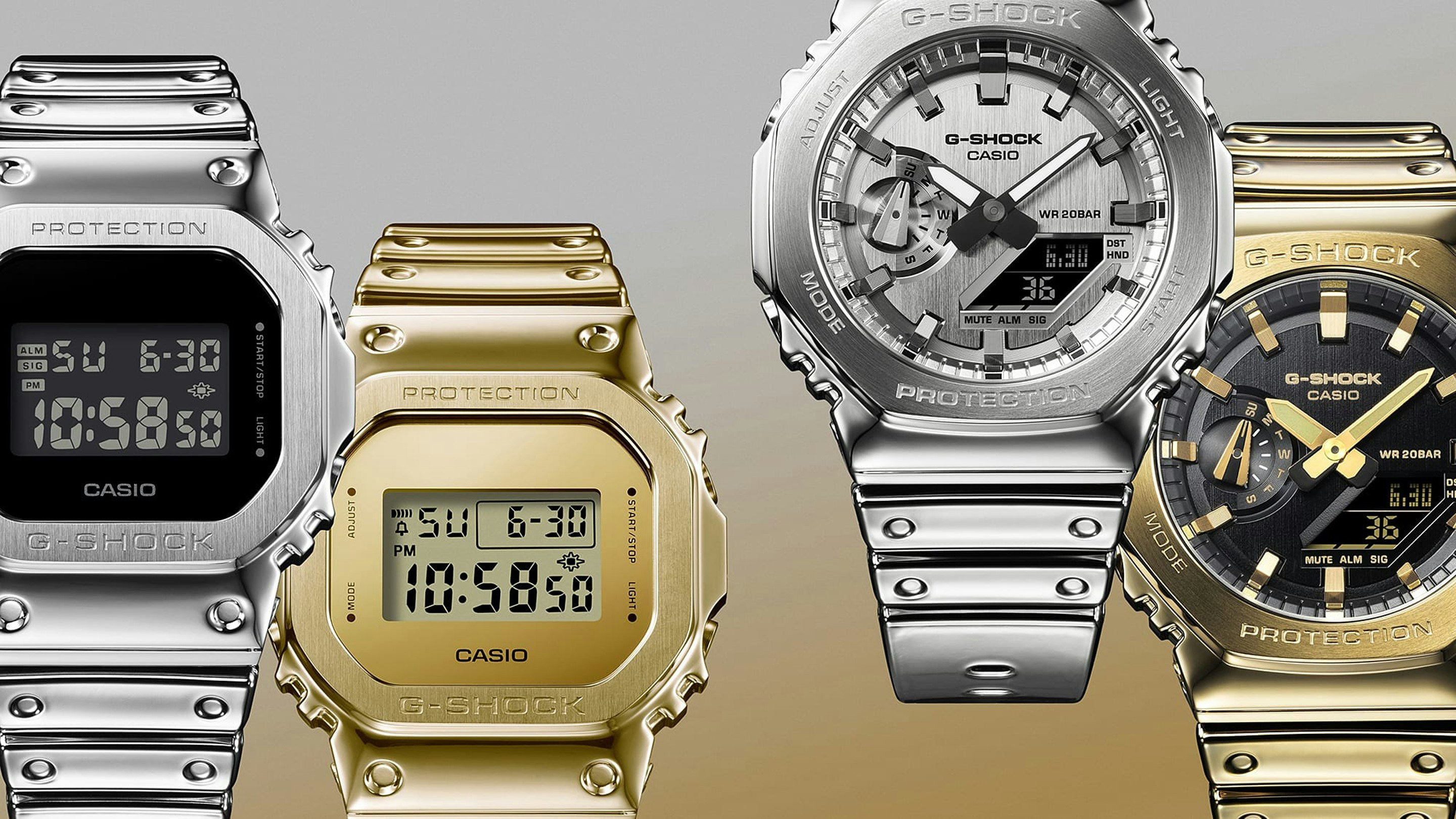 Introducing: G-SHOCK G-STEEL Fine Metallic Blends Cool Metal With Silicone Wearability