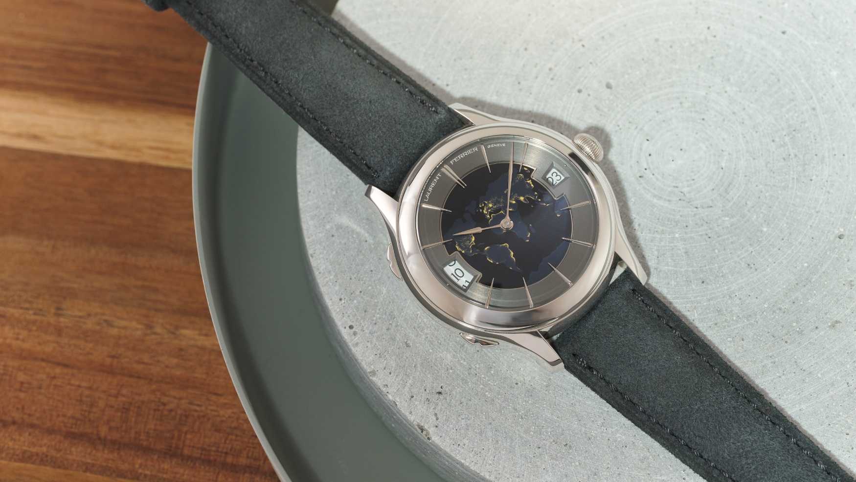 The Laurent Ferrier Traveller Globe Night Blue is the ultimate haute horlogerie jet setter’s watch