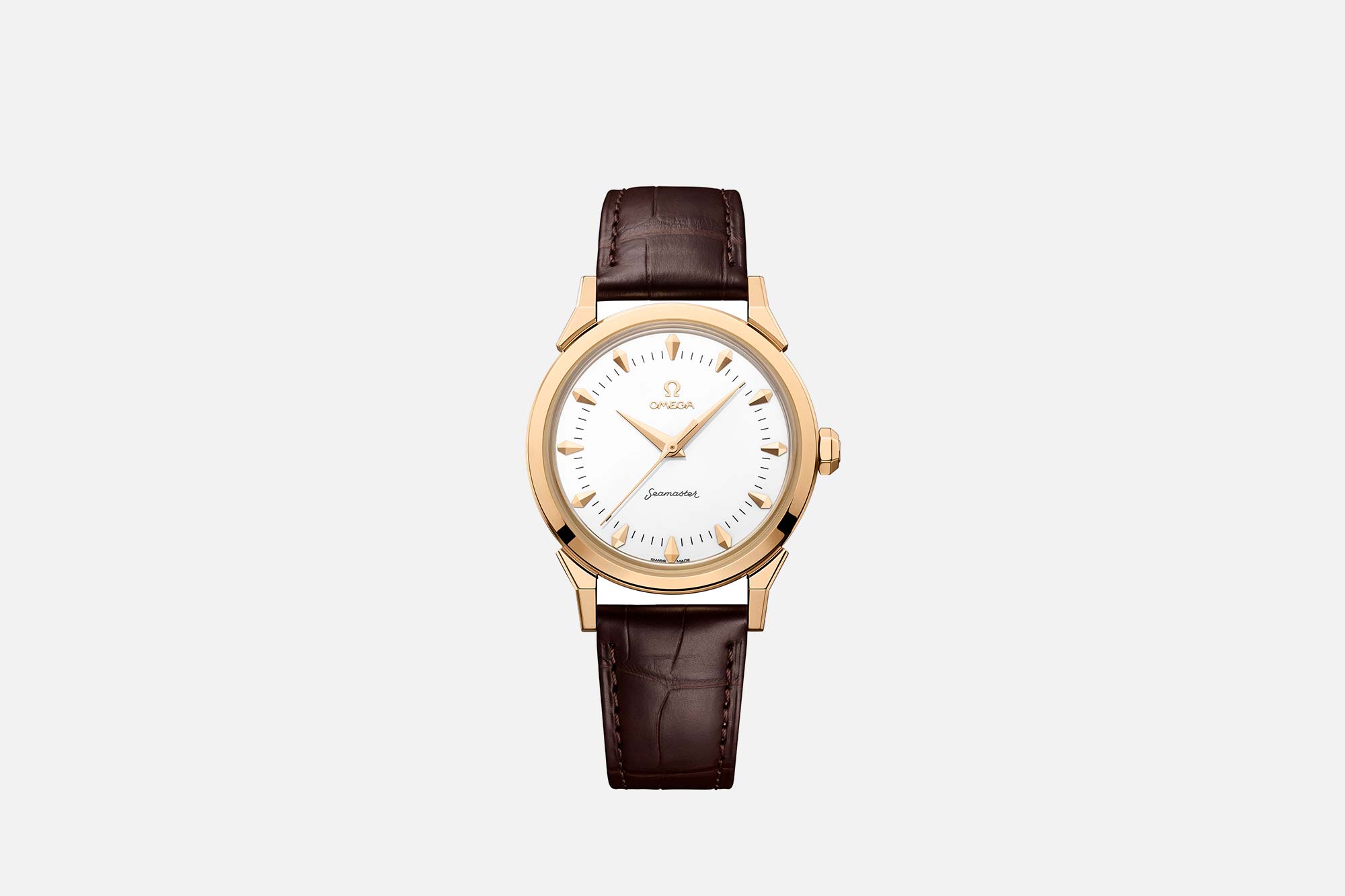 Omega Starts the Countdown to Cortina 2026 with an Omega Seamaster in Moonshine Gold