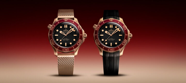New Release: Omega Seamaster Diver 300M Bronze Gold And Burgundy Watch