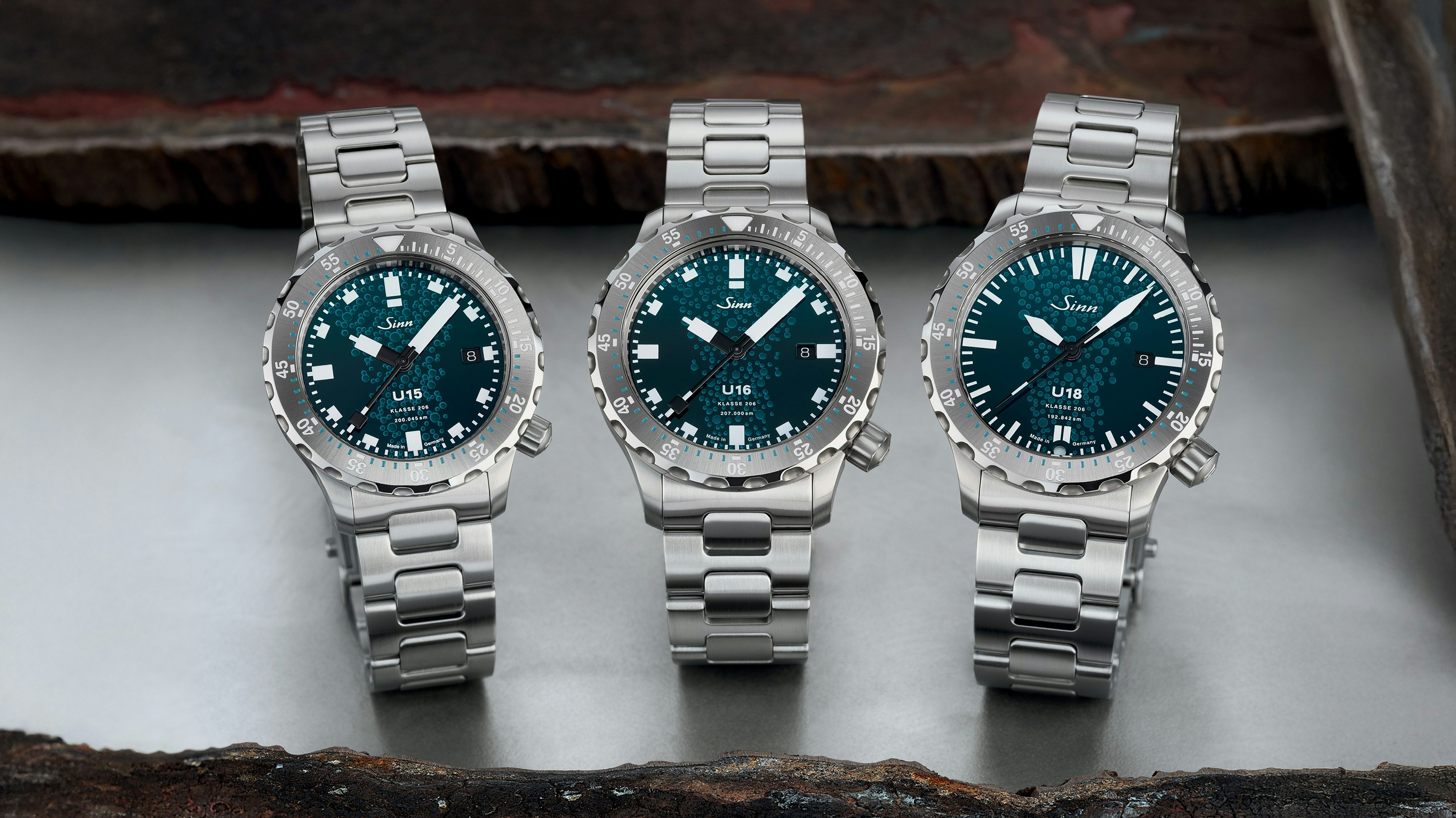 Sinn Introduces Special Sub-Steel Divers And New Dive Chronographs [The U15, U16, U18, and the 613ST/UTC]