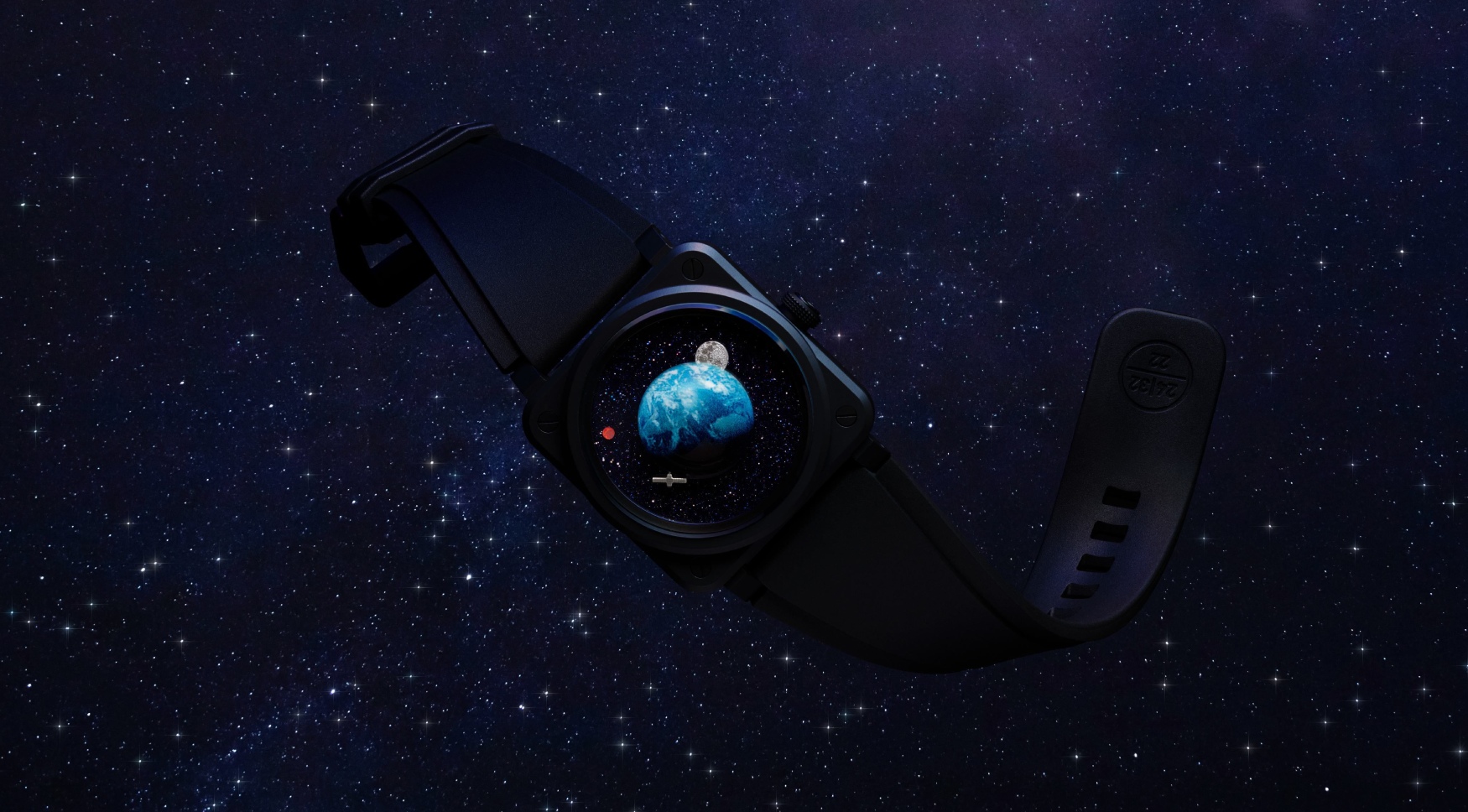 The Bell & Ross BR 03 Astro captures the cosmos with another unconventional dial layout