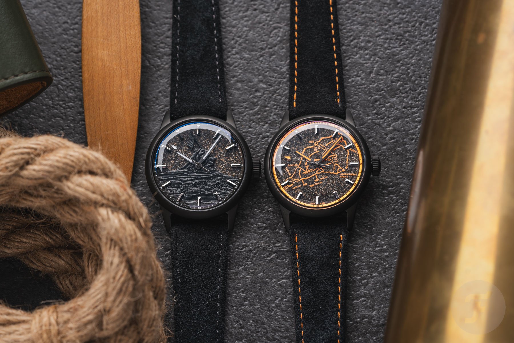 Hands-On: The New Praesidus Iwo Jima 80th Anniversary A-11 Watches With Black Sand Dials