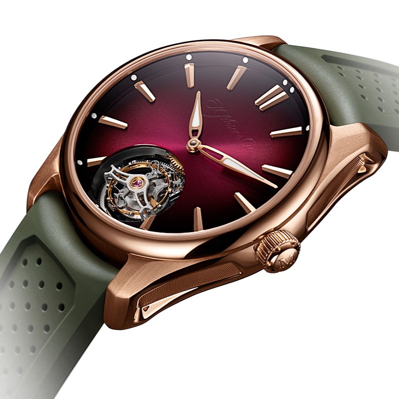 Stylish on the Wild Side: Meet the H. Moser & Cie. Pioneer Tourbillon Burgundy