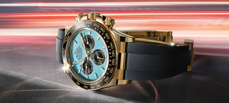 New Release: Rolex Cosmograph Daytona Ref. 126518LN Watch In 18K Yellow Gold With Oysterflex Bracelet And ‘Not-Tiffany’ Turquoise Dial