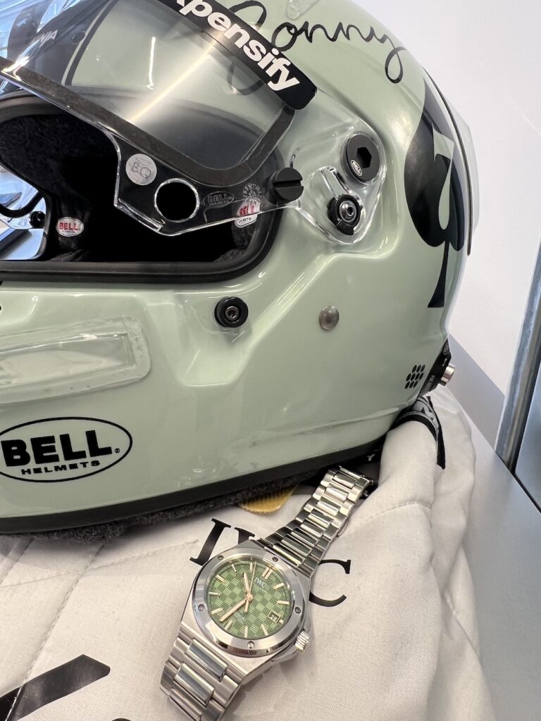 IWC Underscores Its Relationship With Brad Pitt, ‘ F1 The Movie,’ With Green Grid-Dial Ingenieur