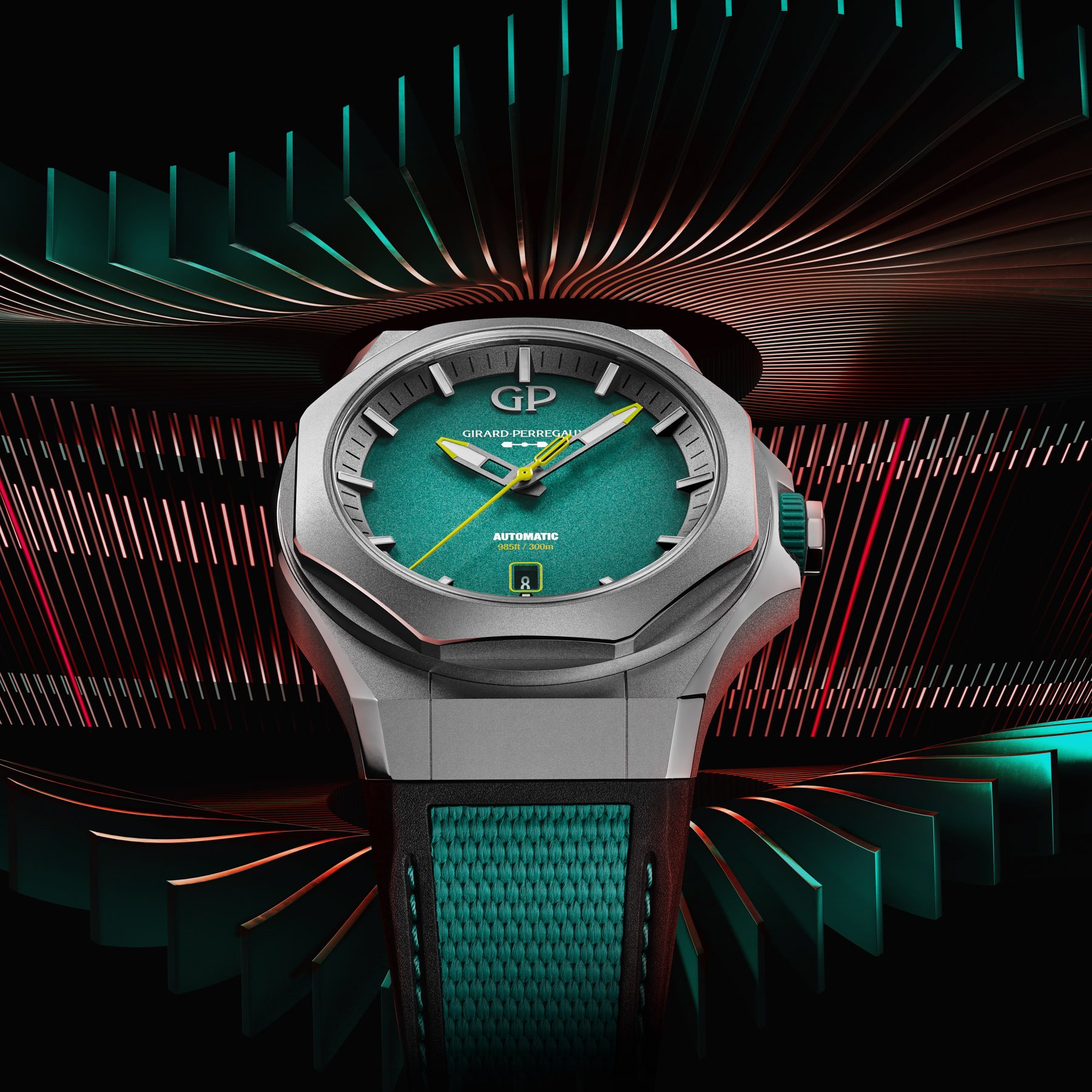 Introducing: The Girard-Perregaux Laureato Absolute Aston Martin F1 Edition In Green And Lime