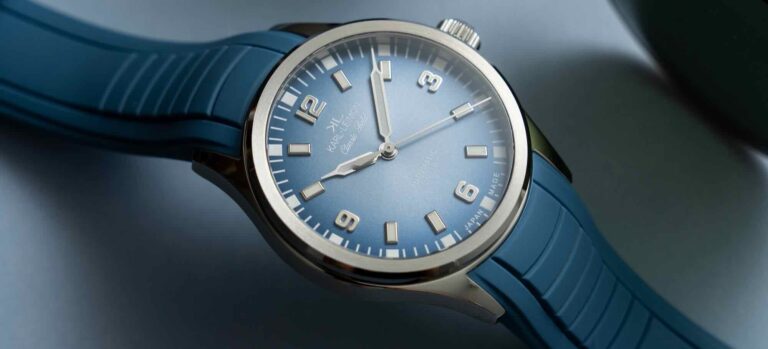 The Karl-Leimon Classic Field Ice Blue Is A Slim And Elegant Take On A Traditional Field Watch