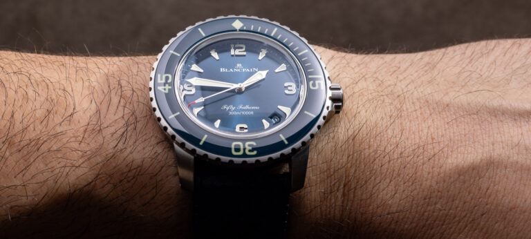 Hands-On: Blancpain Fifty Fathoms Automatique 5010 Titanium Blue Watch