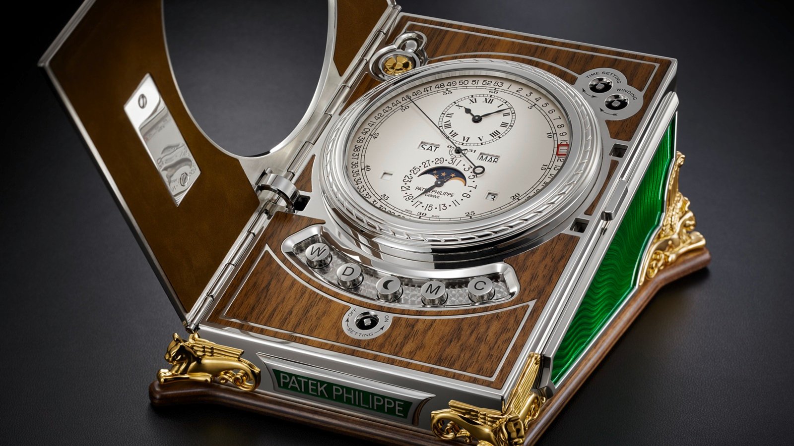 Patek Philippe Says Desk Clocks Are A Big Deal Again: Introducing The Reference 27000M-001 Featuring A New Movement With Nine Patents