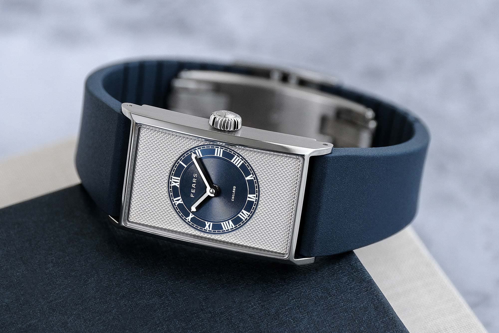 Fears Debuts a New Watch Family with the Arnos Pewter Blue
