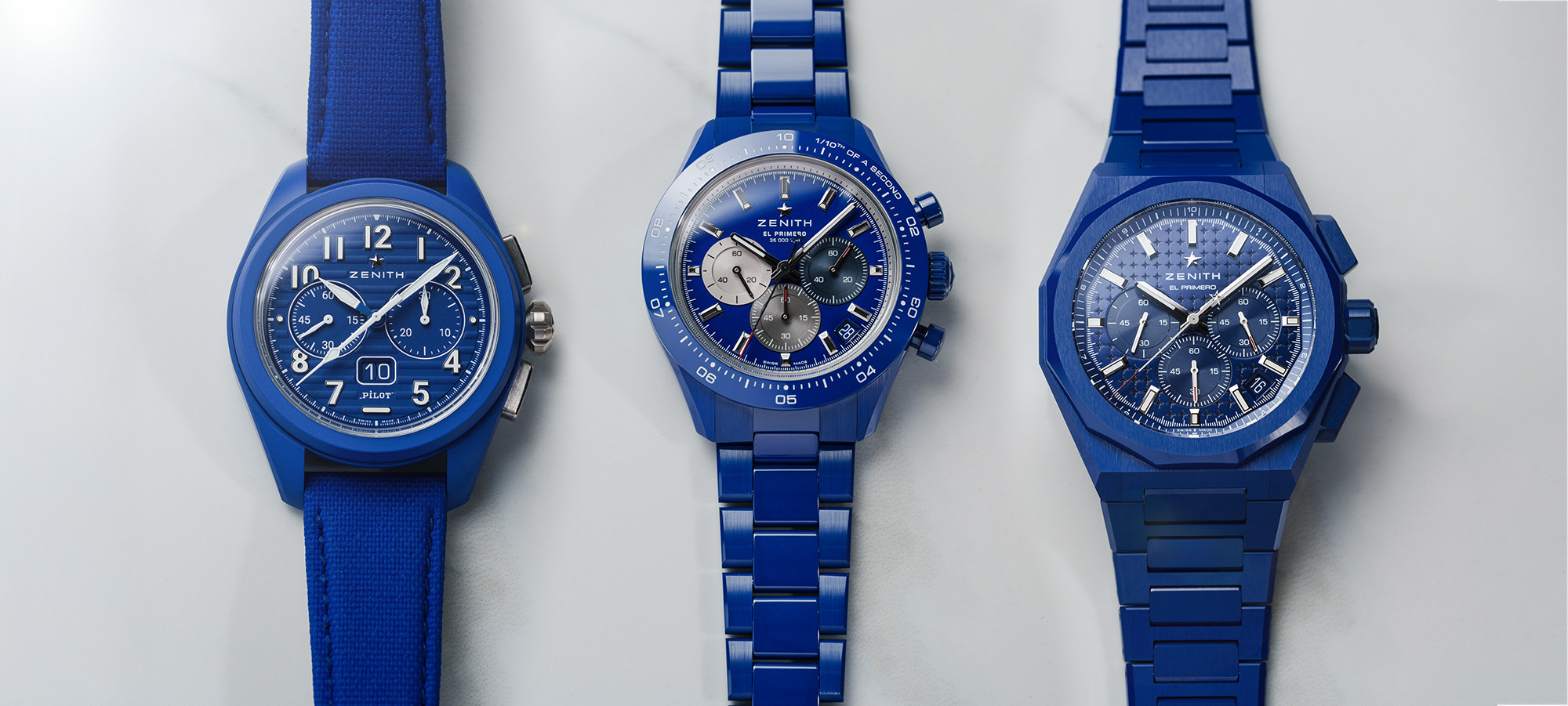 Hands-On Debut: Zenith Blue Ceramic 160th Anniversary Watches