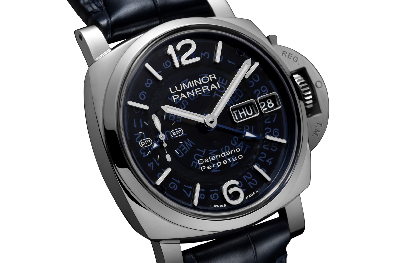 New Release: Panerai Luminor Perpetual Calendar GMT Platinumtech PAM01575 Watch