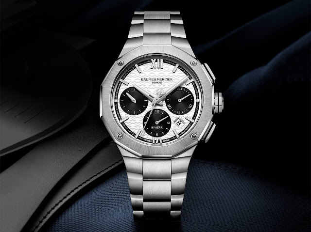 Baume & Mercier Riviera "Panda" Chronograph M0A10827: sport-chic in black and white