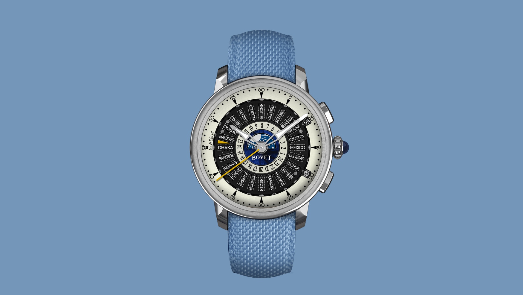 The Récital 30 is Bovet’s simpler, not-so-simple solution to tracking changing time zones