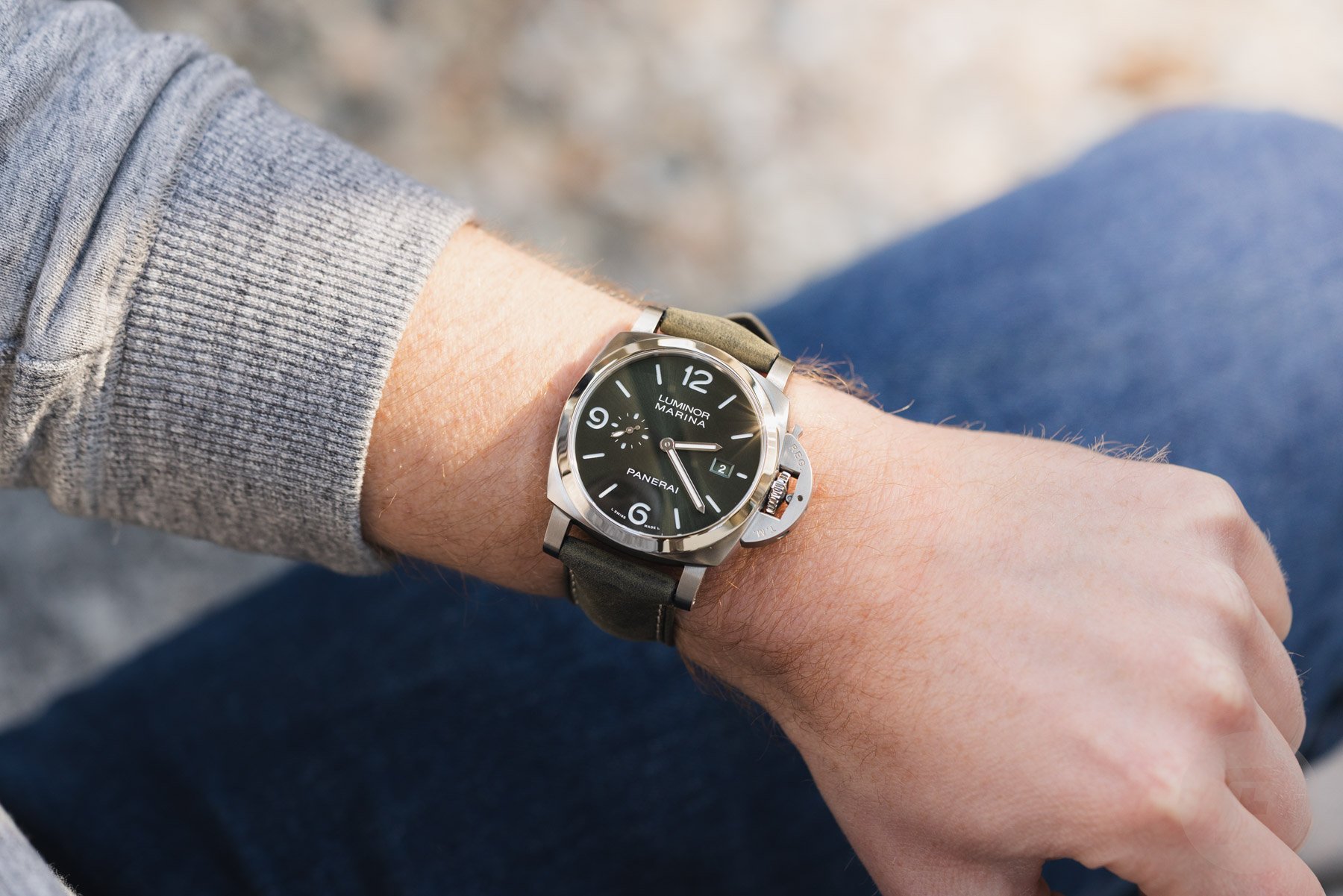 Hands-On With The Panerai Luminor Marina Titanio PAM03325