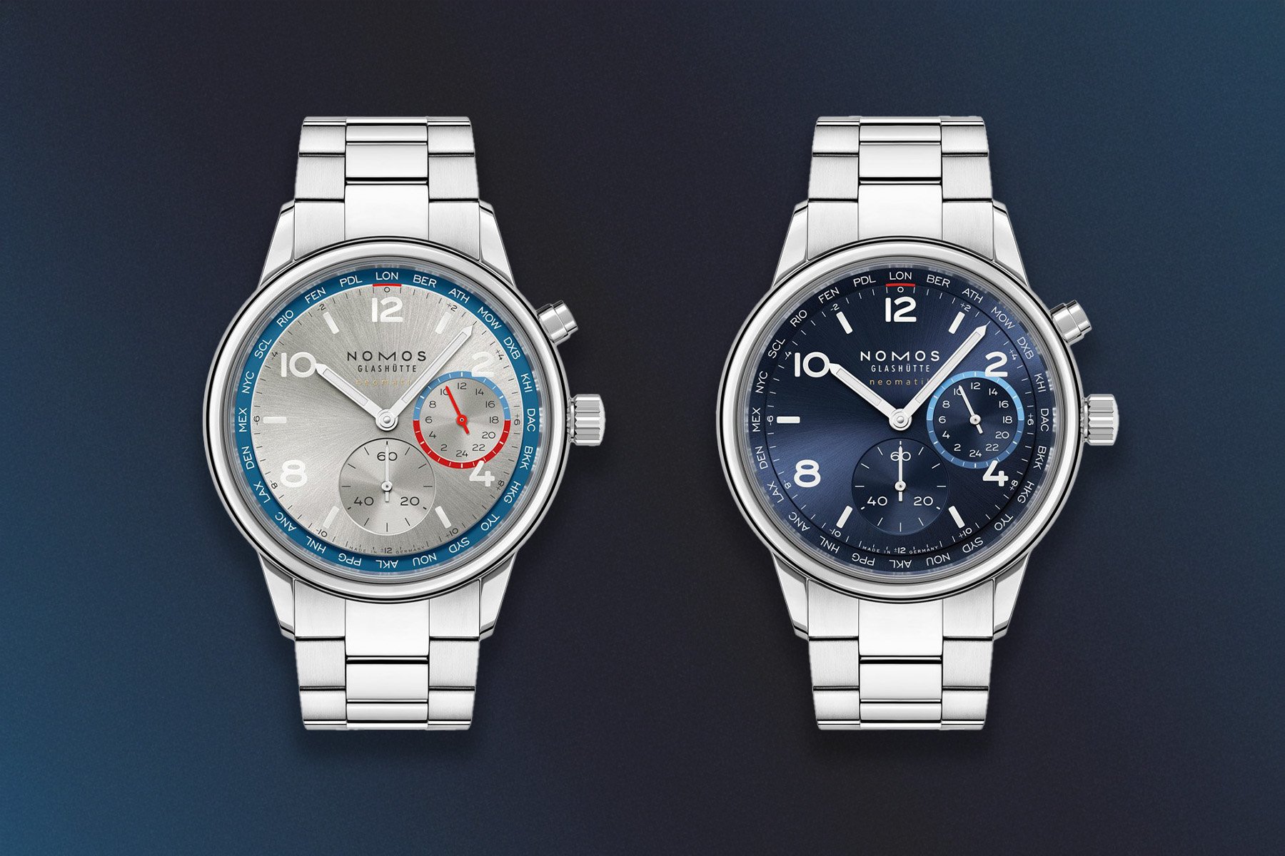 Introducing: The Nomos Club Sport Neomatik Worldtimer Makes A Fantastic Landing