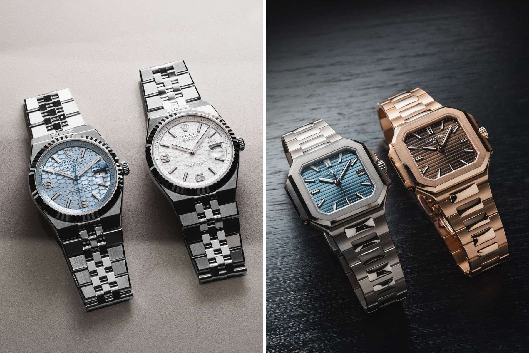 Sunday Morning Showdown: Rolex Land-Dweller 127336 Vs. Patek Philippe Cubitus 7128/1G