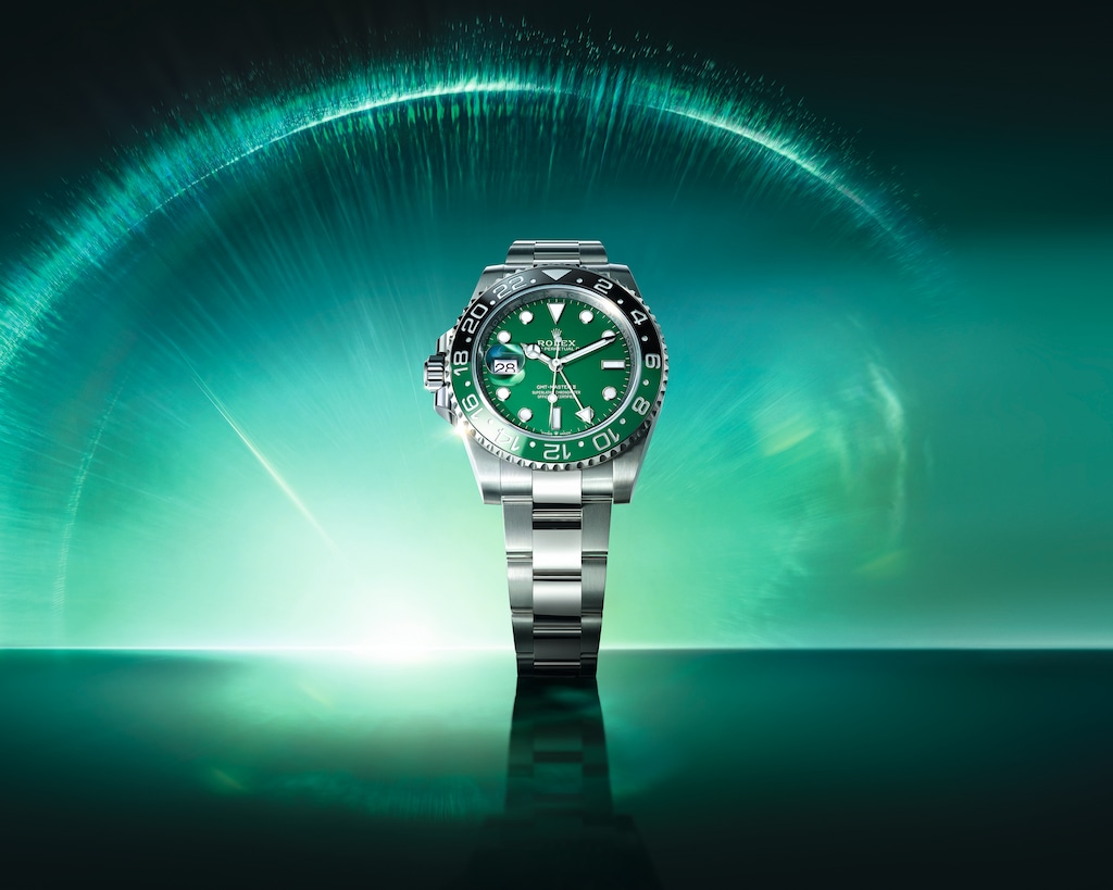 With a Green (Ceramic) Dial and White Gold Case, Rolex Introduces Latest GMT-Master II Destro