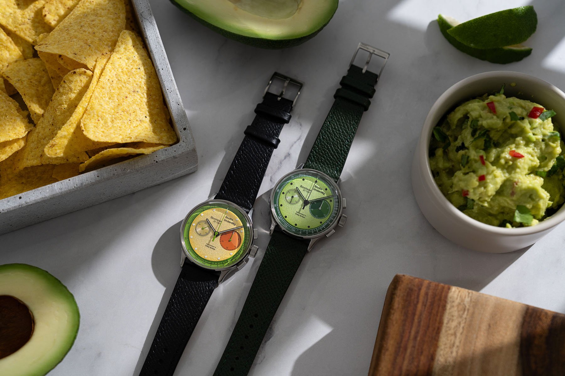 Studio Underd0g Targets Copycats With The Av0cado And Guacam0le 01Series Watches