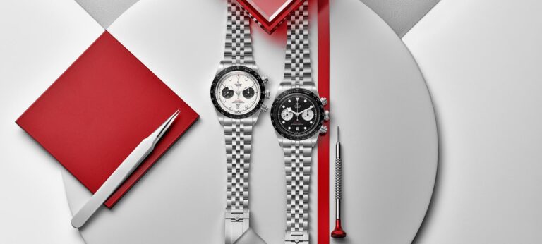 New Release: Tudor Black Bay Chrono Black and White Now With 3- and 5-Link T-Fit Bracelet