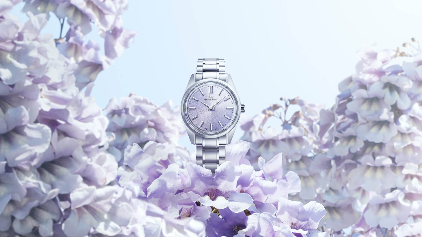Grand Seiko’s 36.5mm 44GS gets a purple “Kiri” dial with the new SBGW323