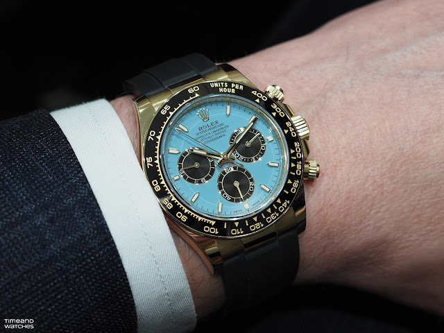 Rolex Daytona 126518 LN with turquoise blue lacquer dial