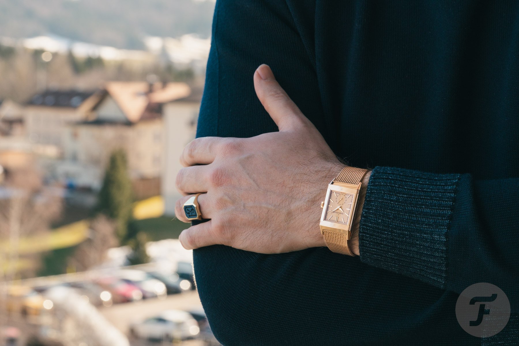 Hands-On: The New Pink Gold Jaeger-LeCoultre Reverso Tribute Monoface Small Seconds