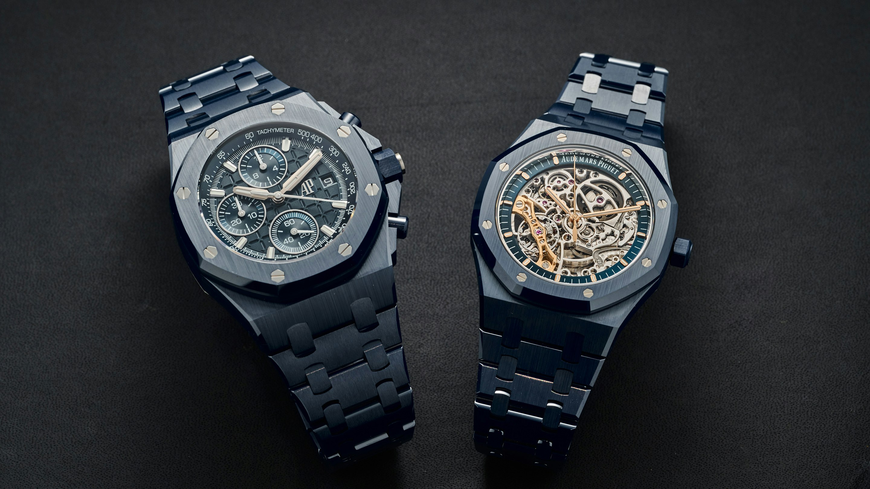 Hands-On: Audemars Piguet’s Newest Ceramic Royal Oaks In The Brand’s Historic “Bleu Nuit, Nuage 50”