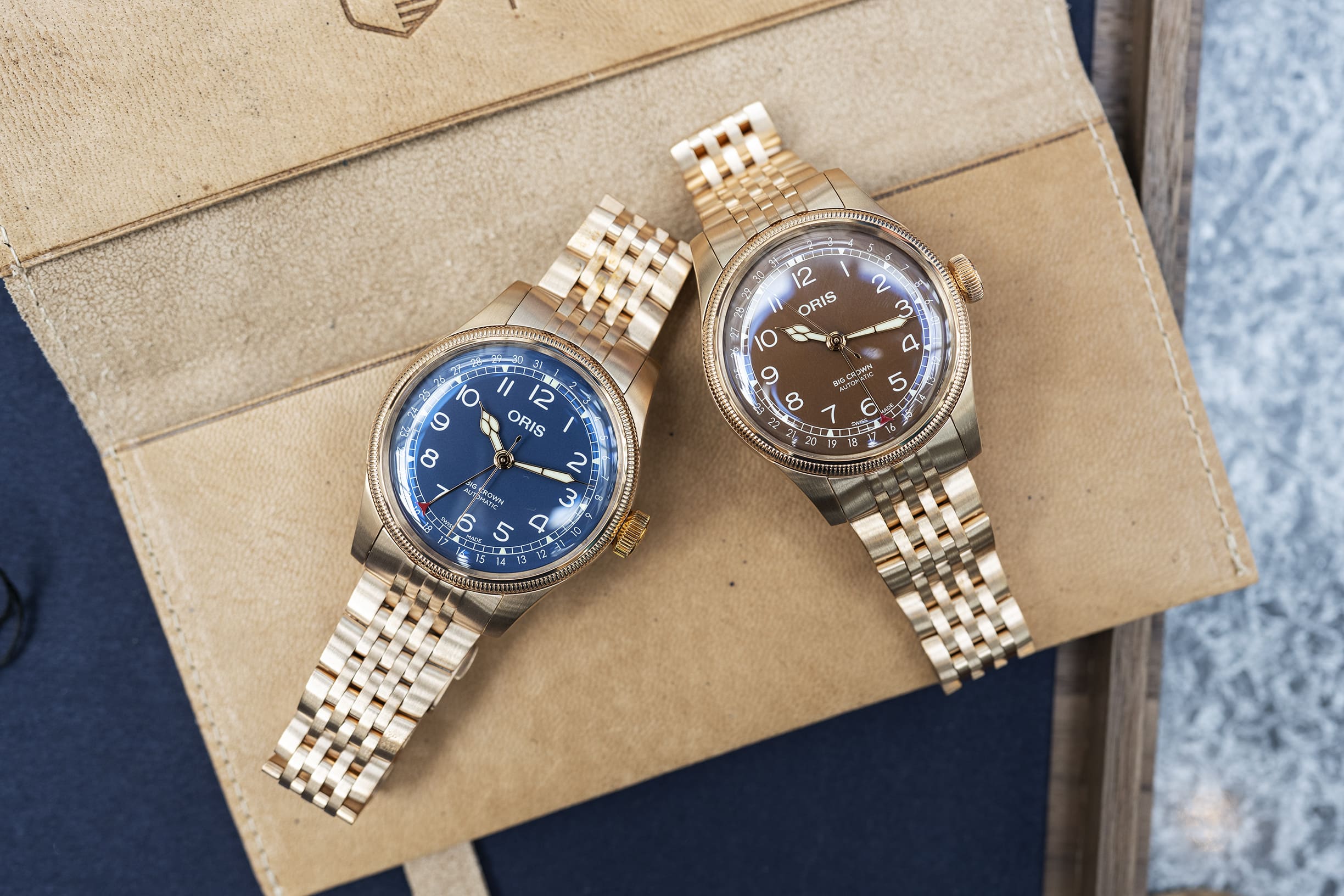 New Release: Oris Big Crown Pointer Date 40mm Watches In Colors! On A New Bracelet!