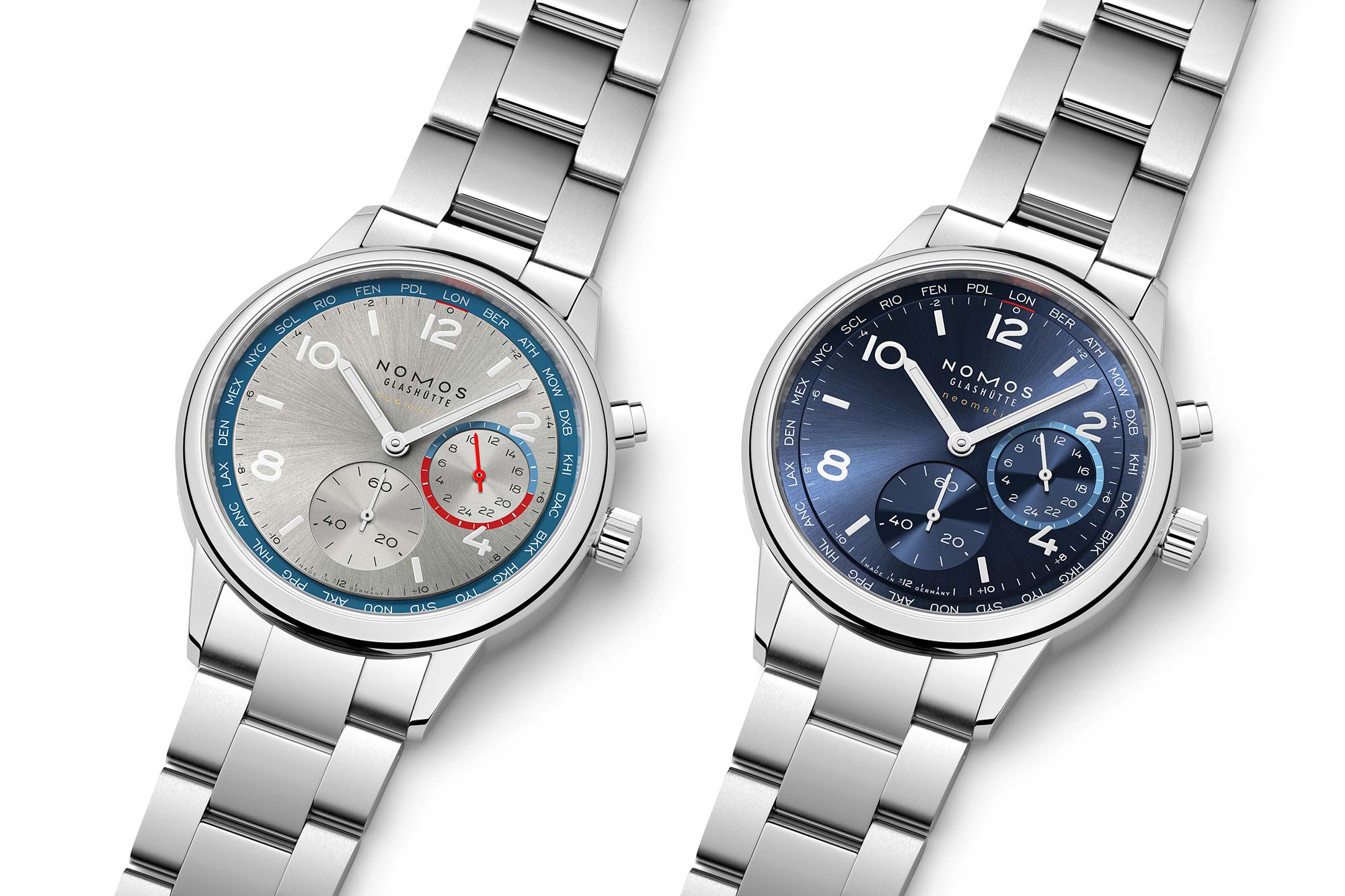 NOMOS Adds a Worldtimer to the Club Sport Line