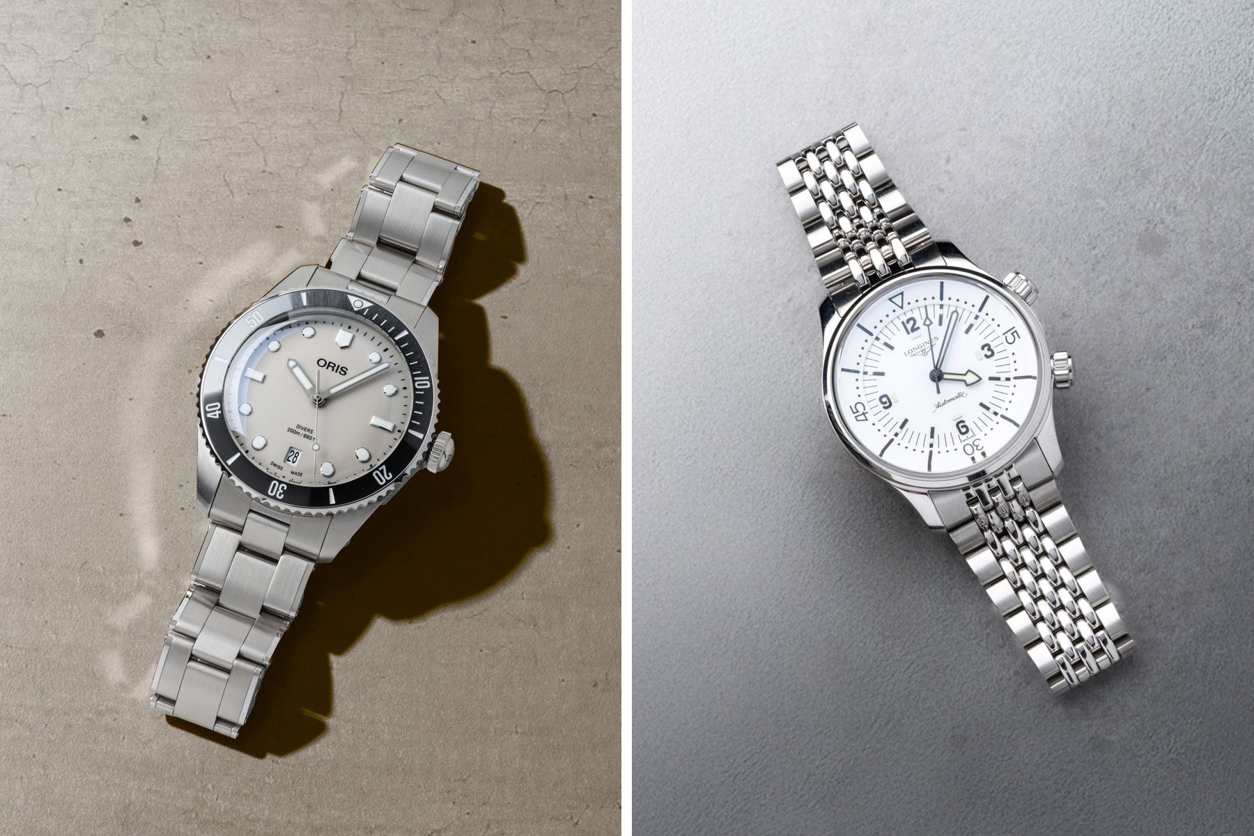 Sunday Morning Showdown: Oris Divers Date Vs. Longines Legend Diver