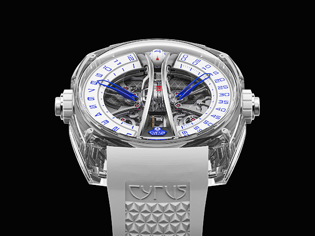 Cyrus Klepcys Vertical Tourbillon Sapphire Blue: transparency and technical mastery
