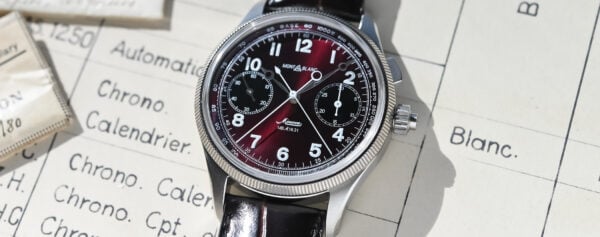 First Look – The New Burgundy Montblanc 1858 Split Second Chronograph and its Fascinating Minerva Movement